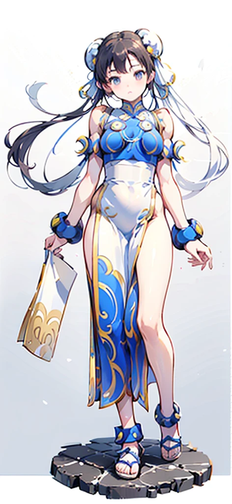 (Chun-Li:1.4),((masterpiece)), ((best quality)), ((ultra detailed)), ((kawaii)), cute, (lovely), ((extremely detailed)), ((8K)), (beautiful), full body,solo,tiny breast