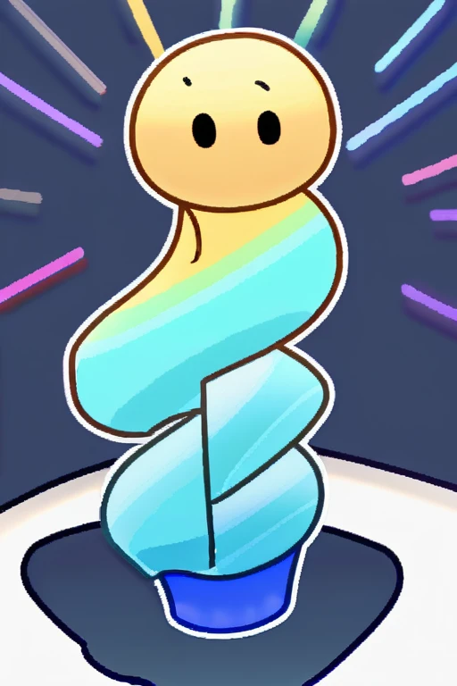 ((Лучшее качество)), ((шедевр)), (подробный), Diggy from ml eats ice cream