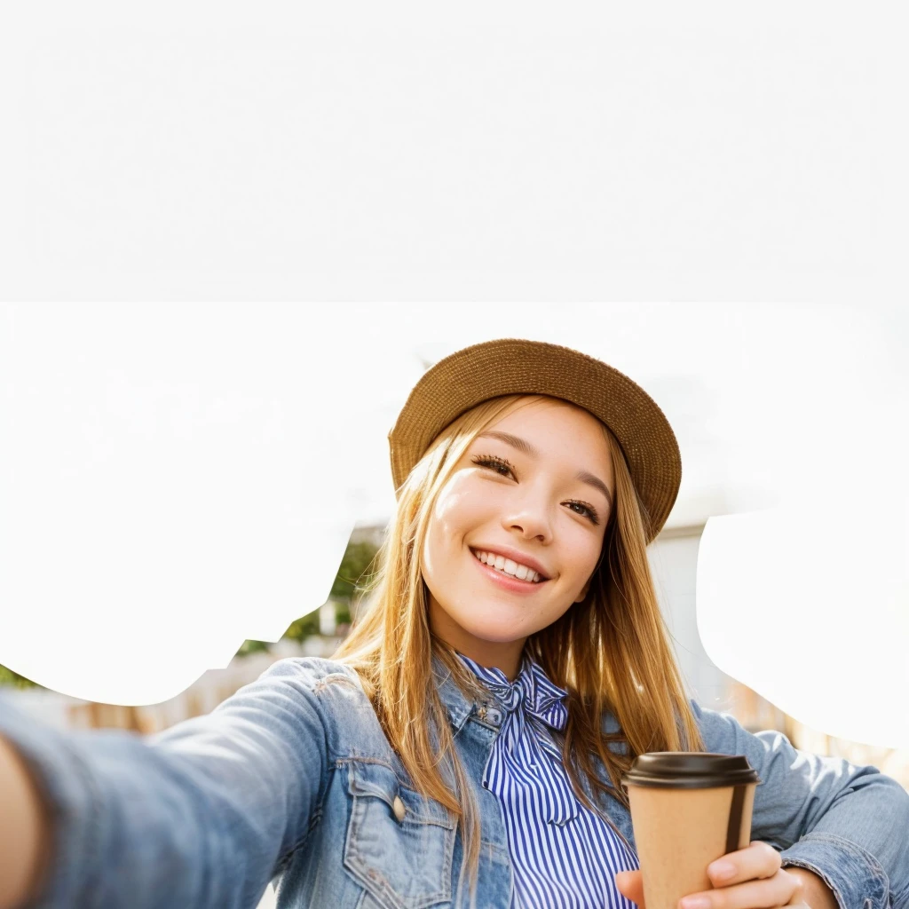 Smile，smiling girl taking a Selfie with her cell phone and coffee, Selfie of a young woman, Selfie photography, accidentally taking a Selfie, taking a Selfie, taking Selfies, smiling into the camera, while smiling for a photograph, Selfie photo, Selfie shot straight on angle, Selfie, girl, smiling for the camera, photo of young woman, smiling girl, in love Selfie