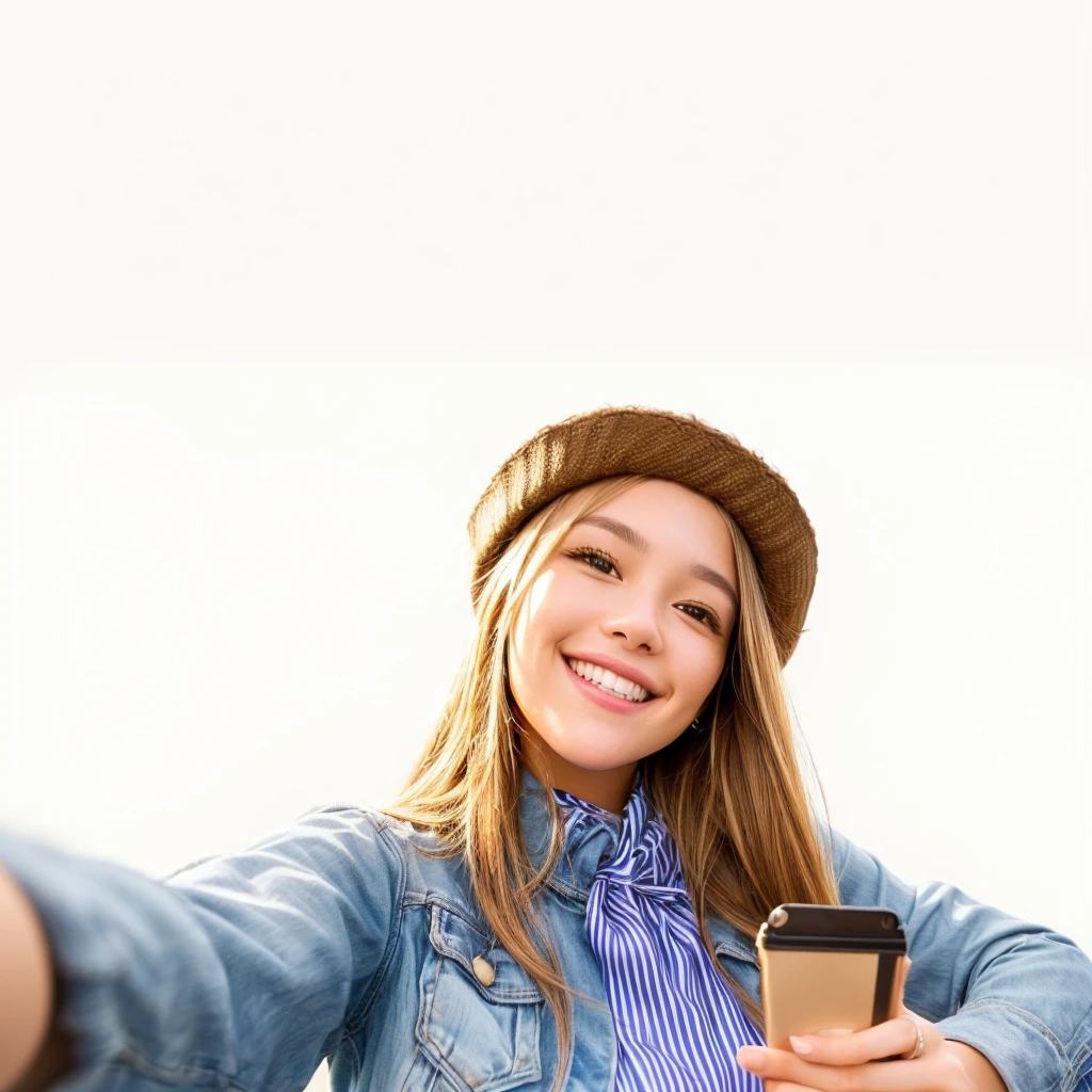 Smile，smiling girl taking a Selfie with her cell phone and coffee, Selfie of a young woman, Selfie photography, accidentally taking a Selfie, taking a Selfie, taking Selfies, smiling into the camera, while smiling for a photograph, Selfie photo, Selfie shot straight on angle, Selfie, girl, smiling for the camera, photo of young woman, smiling girl, in love Selfie