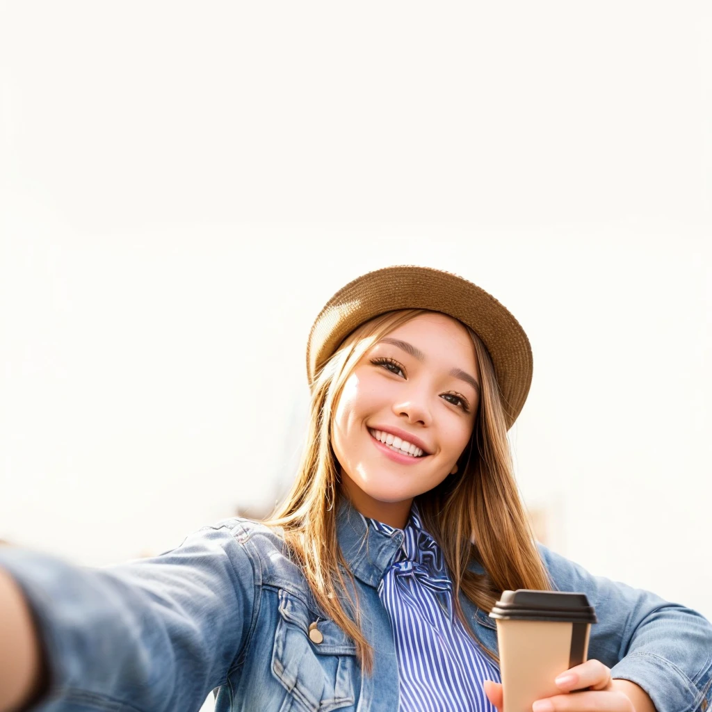 Smile,smiling girl taking a Selfie with her cell phone and coffee, Selfie of a young woman, Selfie photography, accidentally taking a Selfie, taking a Selfie, taking Selfies, smiling into the camera, while smiling for a photograph, Selfie photo, Selfie shot straight on angle, Selfie, girl, smiling for the camera, photo of young woman, smiling girl, in love Selfie
