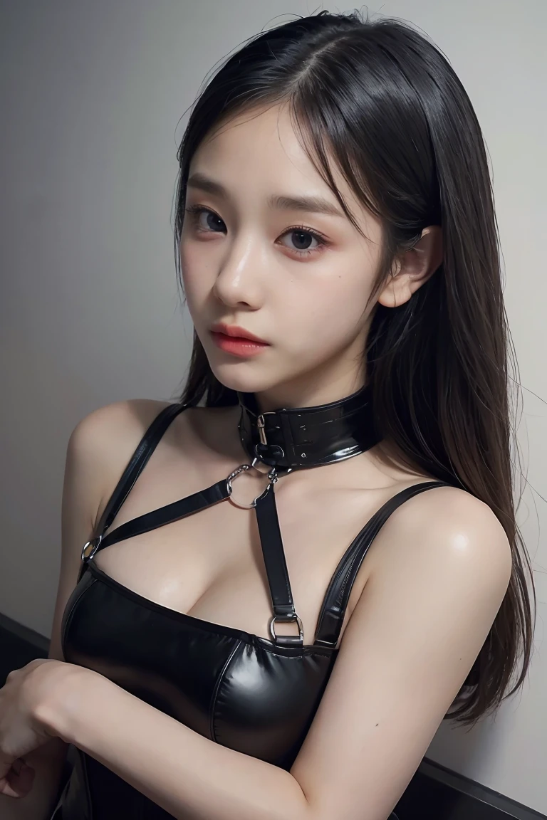 Angry Face, BDSM,slave,Rubber,Black Corset,Bondage,Collar,NSFW,((Best Quality, 8k, Masterpiece:1.3))), Crisp Focus: 1.2、(Layer Cut, Big:1.2),Beautiful Woman with Perfect Figure: 1.4、Slender Abs:1.2、Wet Body:1.5、Highly Detailed Face and Skin Texture、Detailed Eyes、Double Eyelids,Long Hair