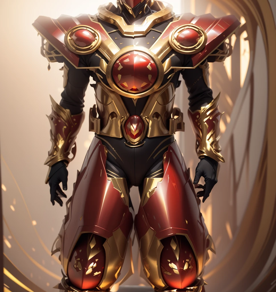 The color becomes gorgeous and deep,The color changes to red and gold,Some red and amber gold,Add some extra gold to your body(Ensure its layering and armor texture,Red is the dominant color,Add some gold for decoration)