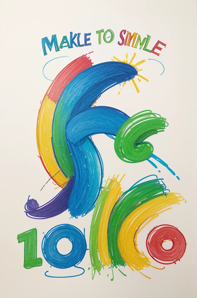 Make a doodle simple colorfull