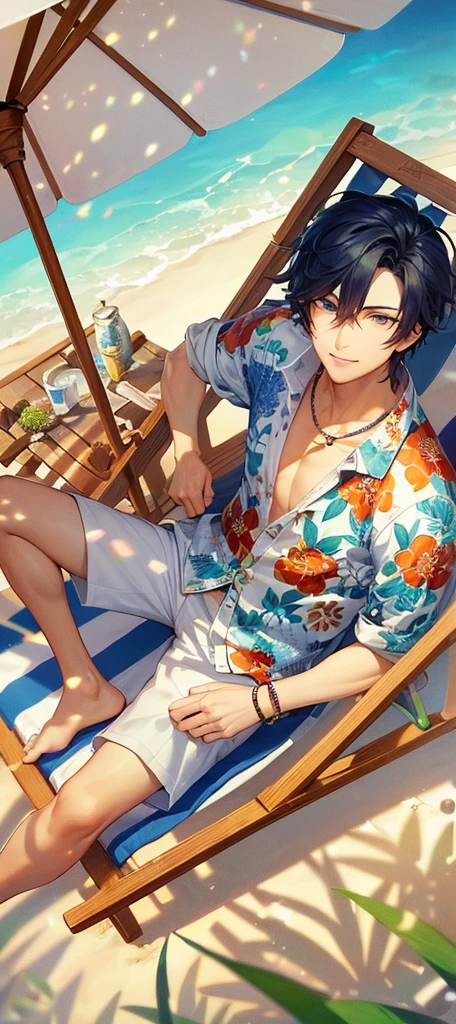 a handsome guy、Serious expression、Cool and beautiful face、Highly Detailed CG Unity 8K Wallpaper, (super masterpiece, Beautiful person, well detailed face polluted smile, It's photorealistic, Hyperrealistic)Cool and handsome face