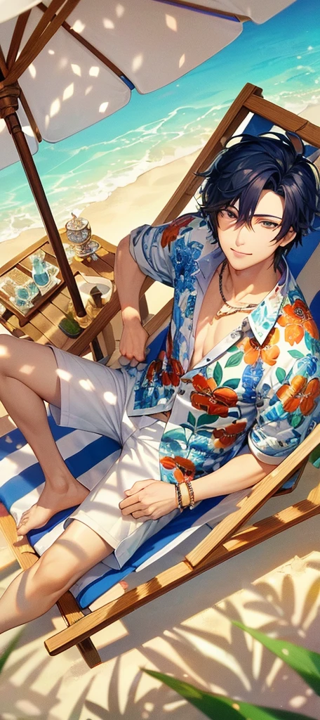 a handsome guy、Serious expression、Cool and beautiful face、Highly Detailed CG Unity 8K Wallpaper, (super masterpiece, Beautiful person, well detailed face polluted smile, It's photorealistic, Hyperrealistic)Cool and handsome face
