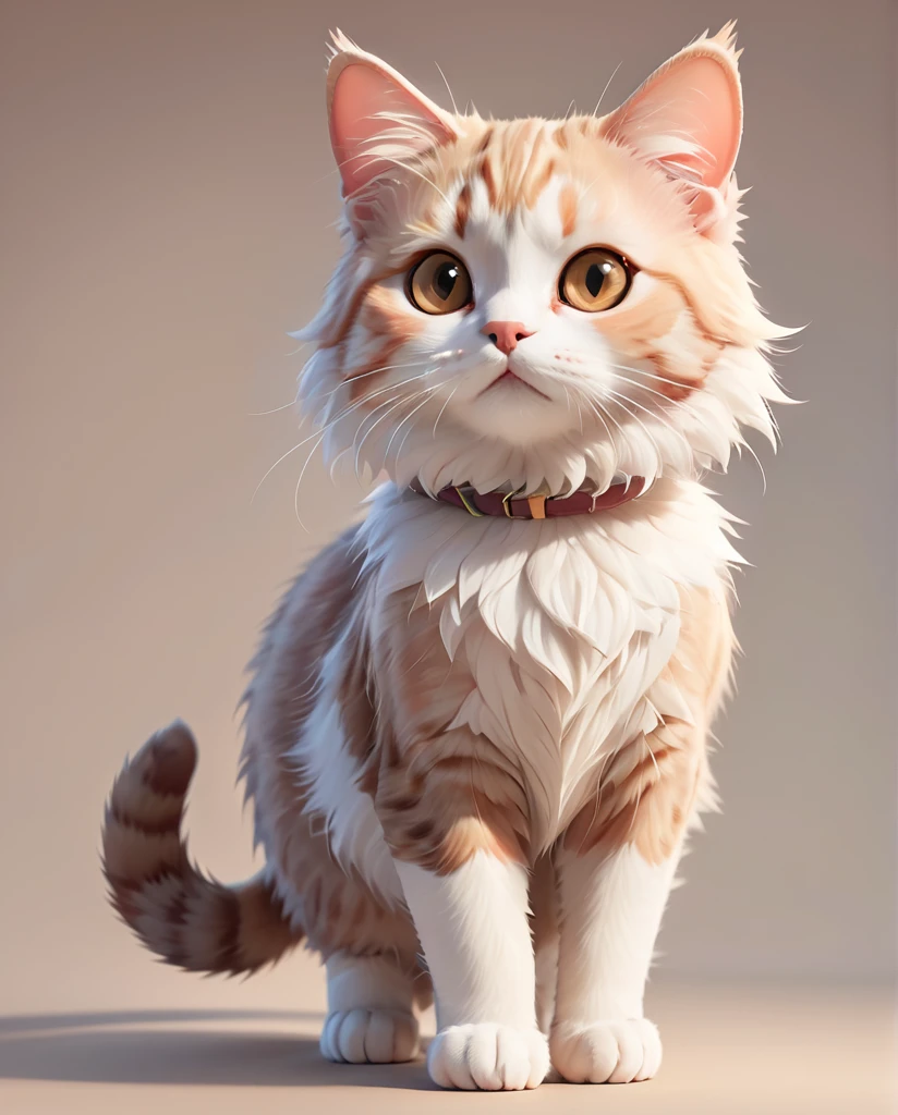 High quality cat cute full body shot facing forward