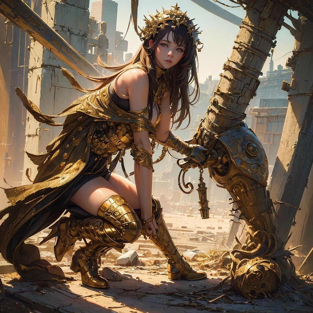 (​masterpiece,best quality,Ultra-detail:1.6),Illustration,, God with bitcoin,,