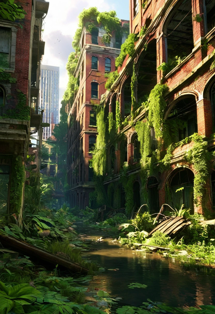 Last of Us，A world in decline，ruins，Blend in with nature