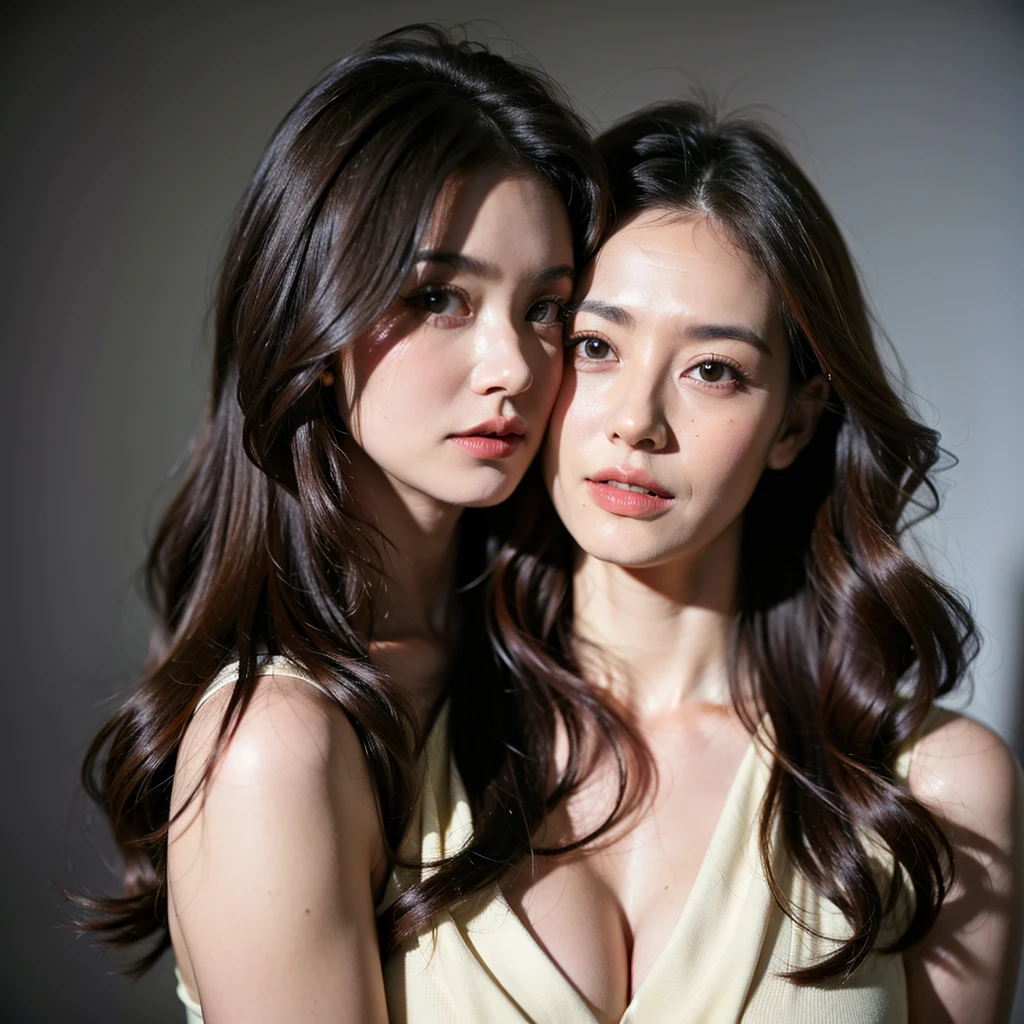 Beautiful mature woman with wavy long hair, she is alluring, Ultra-high resolution,(Realistic:1.4), ((Highest quality)), ((masterpiece)), (be familiar with),