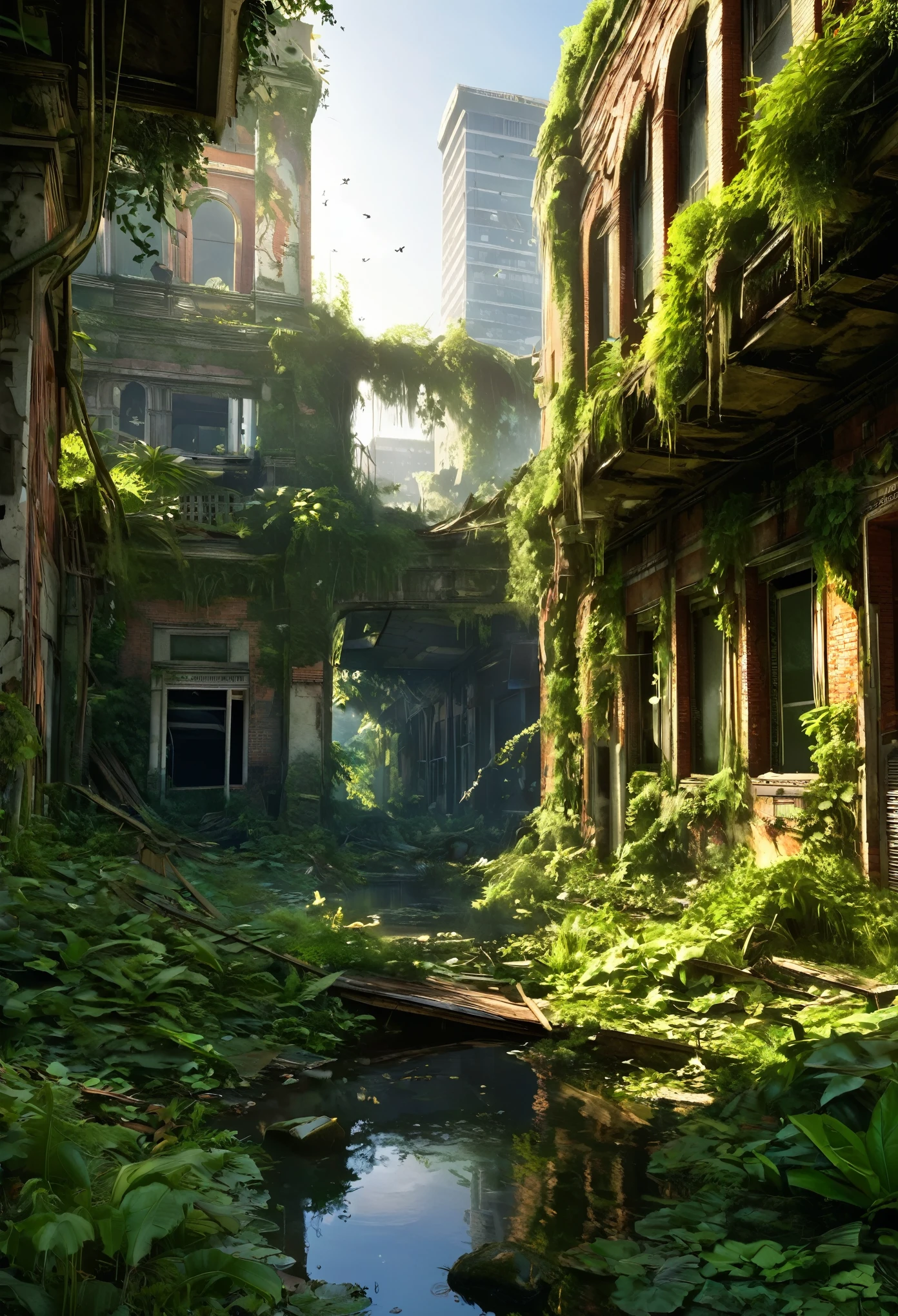 Last of Us,A world in decline,ruins,Blend in with nature,