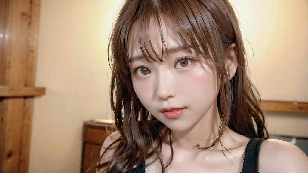 Highest quality, Realistic, Perfect Human Anatomy, Very detailed, Very delicate and beautiful, Raw photo, Professional Lighting, Illumination, Depth of written boundary, Single focus, whole body, Skinny Japanese woman, 30-year-old woman, Brown Hair, Small Head, Beautiful Eyes, True Face, Realistic skin, Fine grain,long hair