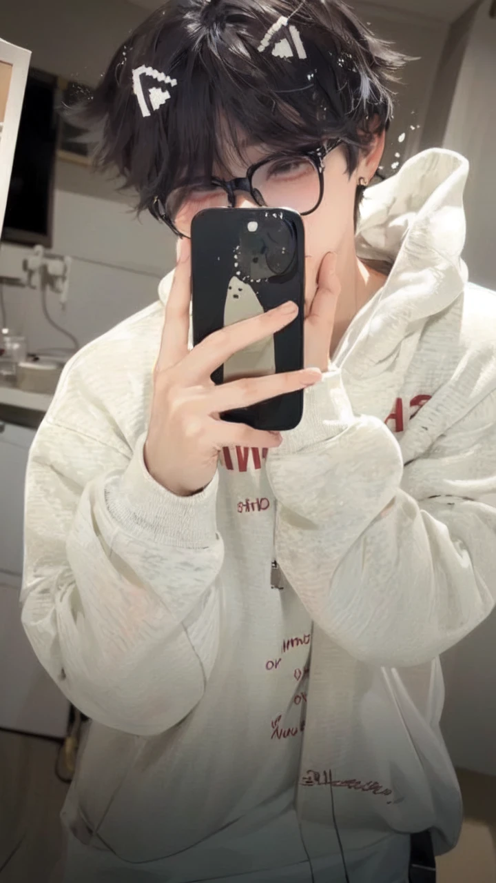 (Masterpiece:1.2), best quality,realistic,mid trip,
1 boy, glove, Focus Man, feather pen, glasses, decorate, earring, สายรัดglasses, white background, black hair, glassesข้างเดียว, Holding, black glove, short hair, hands in pocket, book, shirt, shirtแขนยาว, พื้นหลังที่smoothง่าย, Look at the viewer., tassel, hair between the eyes, Many perspectives, lamp, smooth, collared shirt, paper, earringเดี่ยว, shirtโค้ท, trousers, black shirtโค้ท, glassesทรงกลม, gag, alone
 