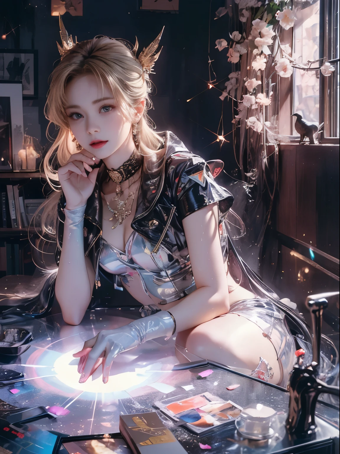 （8k extremely detaileded CG unit wallpaper），（Highest quality），（Best illustrations），（Best Shadow）， （detailed： 1.4）， 。.。.。.。.。.。.。.3d， んdebtdebt（High Dynamic Range）， Light Tracing， NVIDIA， Super Resolution， tered beneath the surface， PBR Textures， Post-processing， Anisotropy debtiltering， Depth of written boundary， Maximum sharpness and acutance， Multilayer Texture， Albedo and Specular Maps， Surface Shading， Accurate simulation of light-matter inteerfect balance， Octane Rendering， Two-tone lighting， wide aperture ， Low ISO，White balance，Rule of Thirds，8K RAW，intricate-detailed， Delicate pattern， Deep Shadow， masterpiece， real， Roughness， Surreal， Photographed with Canon EOS R5， 50mm lens， debt/2.8， Sharp debtocus， Smoothing， Roughness， Real Life， Photorealistic， Cinematography， 8K Ultra HD，In the flower field，Blue debtlower Girl，1 Girl，solo，Europe，Beautiful Bride，Light Smile，Highly detaileded blonde hair，Mature Woman，Sk Gossamer Veil，Sky bluht cloak，Sky blue gossamer coat，Sky blue thirt，Sky blue lace underwear，Sky Blue Lace，Sky Blue Gossamer Gloves，choker，EarringsSmall items，Headdress，Hand decoration，Leg decoration，High heels，Huge breasts，Large Breasts，Big Breasts，Bust，Big Breastsbreasts， breasts，Exposed breastst，Naked butt，Big be Belly，Belly buttont body，Sweaty boy skin，