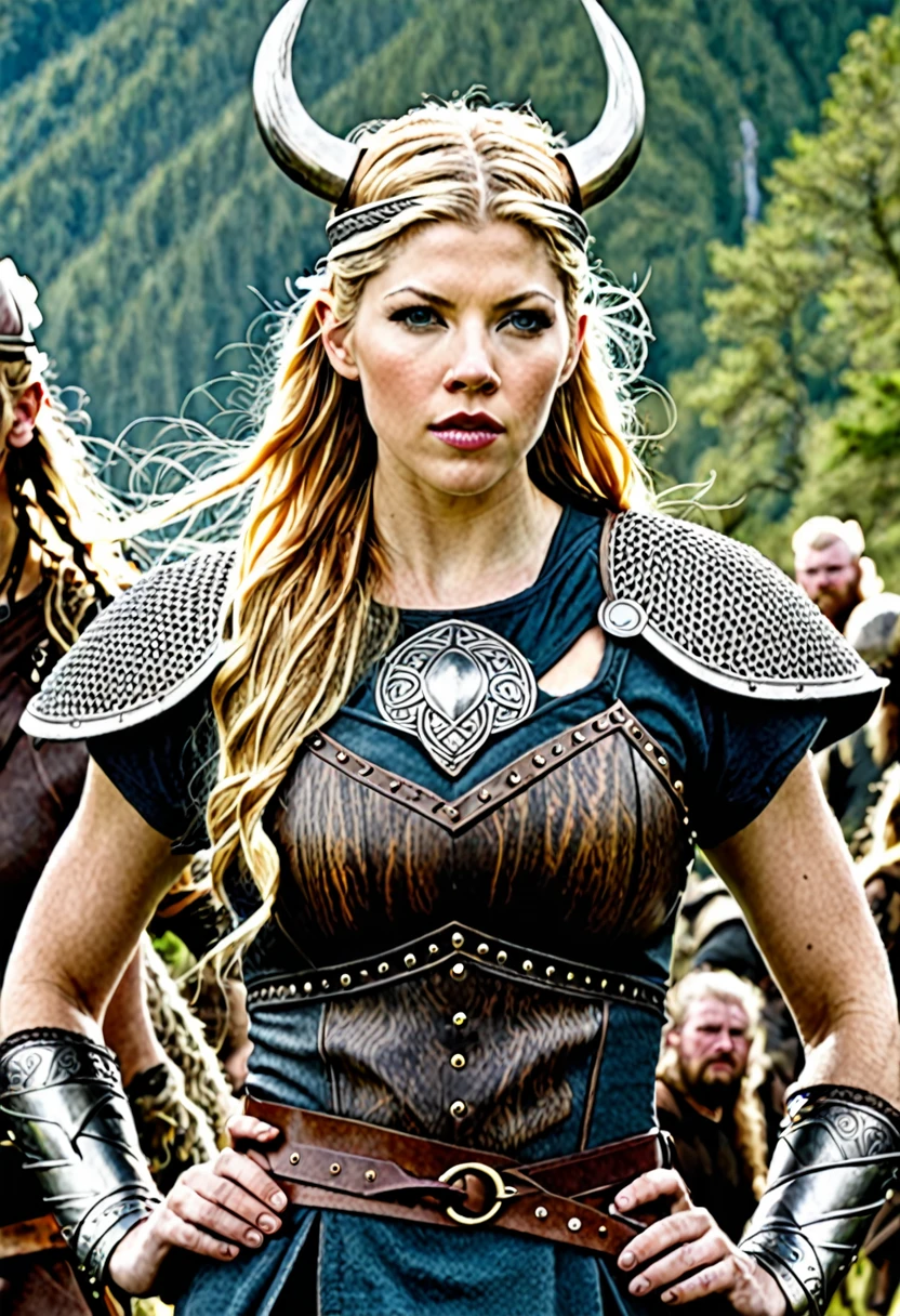 KATHERYN WINNICK as a Viking warrior