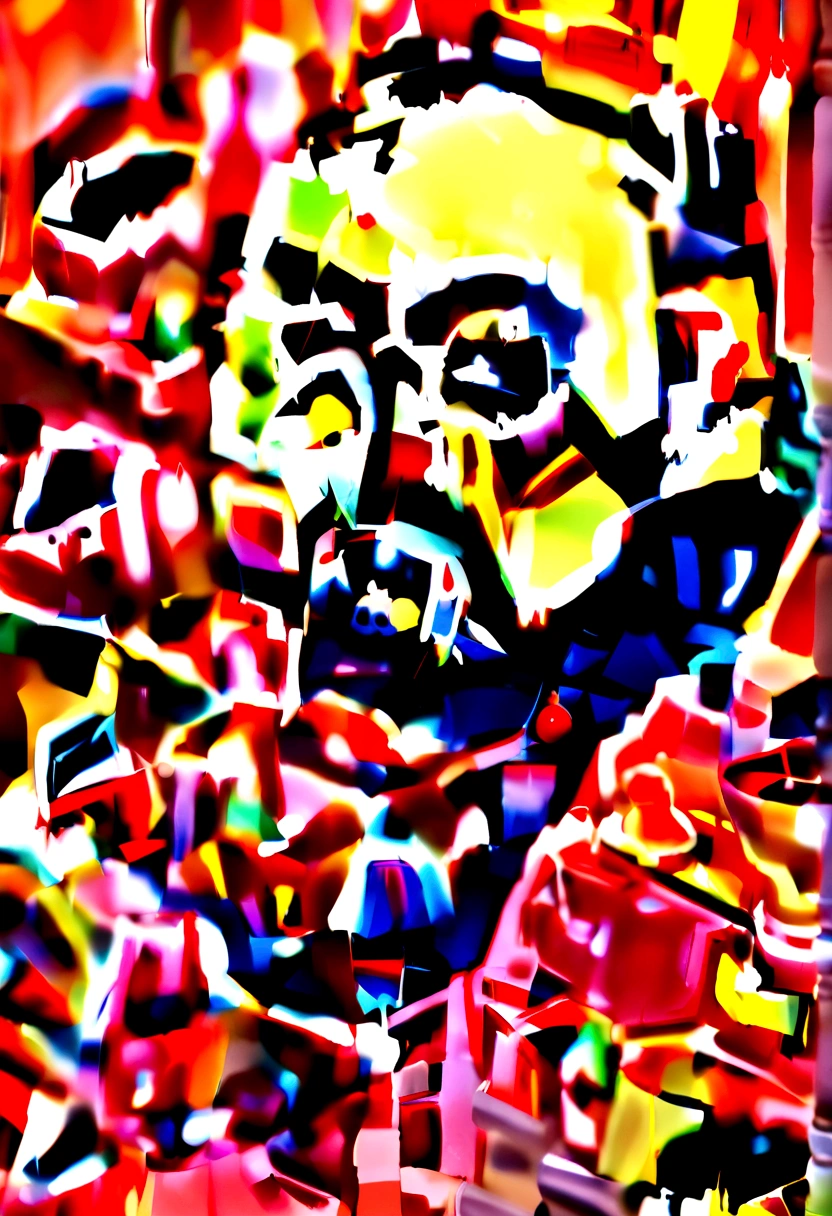 punctuation_9, punctuation_8_High above, punctuation_7_High above, punctuation_6_High above, punctuation_5_High above, punctuation_4_High above, Bald man, monge, sem beard, angry expression, arms with magical medieval metal prostheses, high qualiy