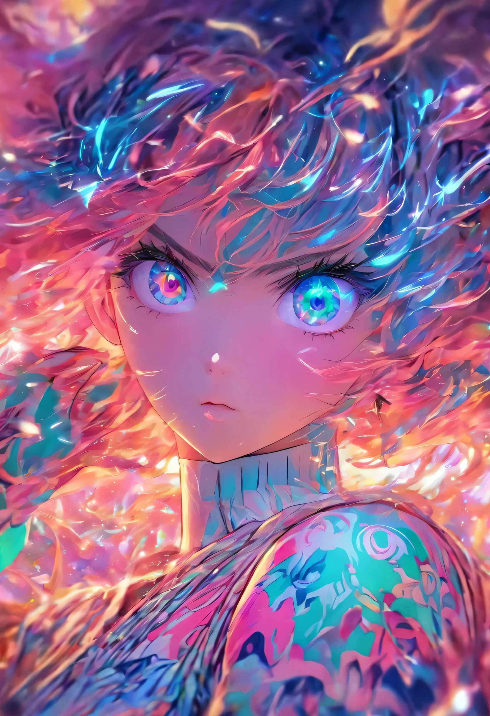 maximum quality, work of art, high resolution, 8K, Anime style shirt and girl, A girl, detailed line art, digital enhancement, close up, anime core, Fluent Fabric,Cover your face