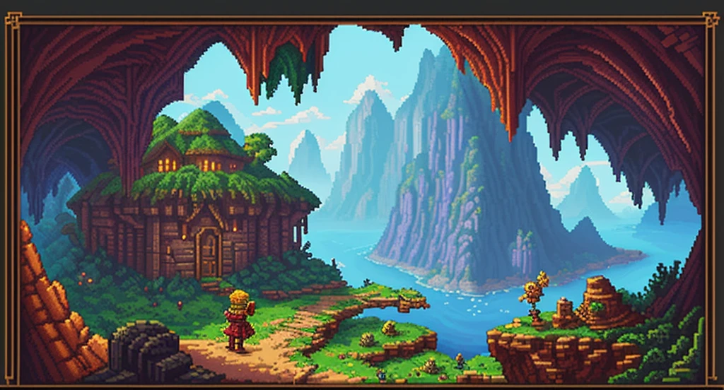 Background world Fantasy Pixel Art, Pixel Art, Retro Gaming, Adventure and Dungeons