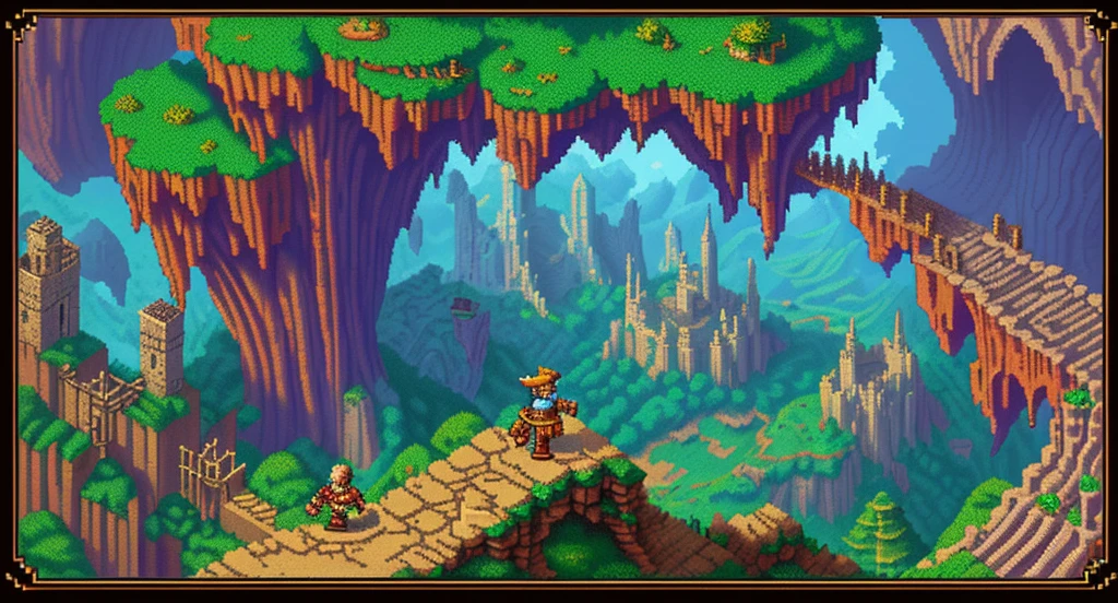 Background world Fantasy Pixel Art, Pixel Art, Retro Gaming, Adventure and Dungeons