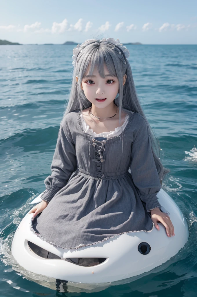 doll、Whole body scales、Wife、Tattered teeth、Gray Hair、In the sea、White eyes、Blind