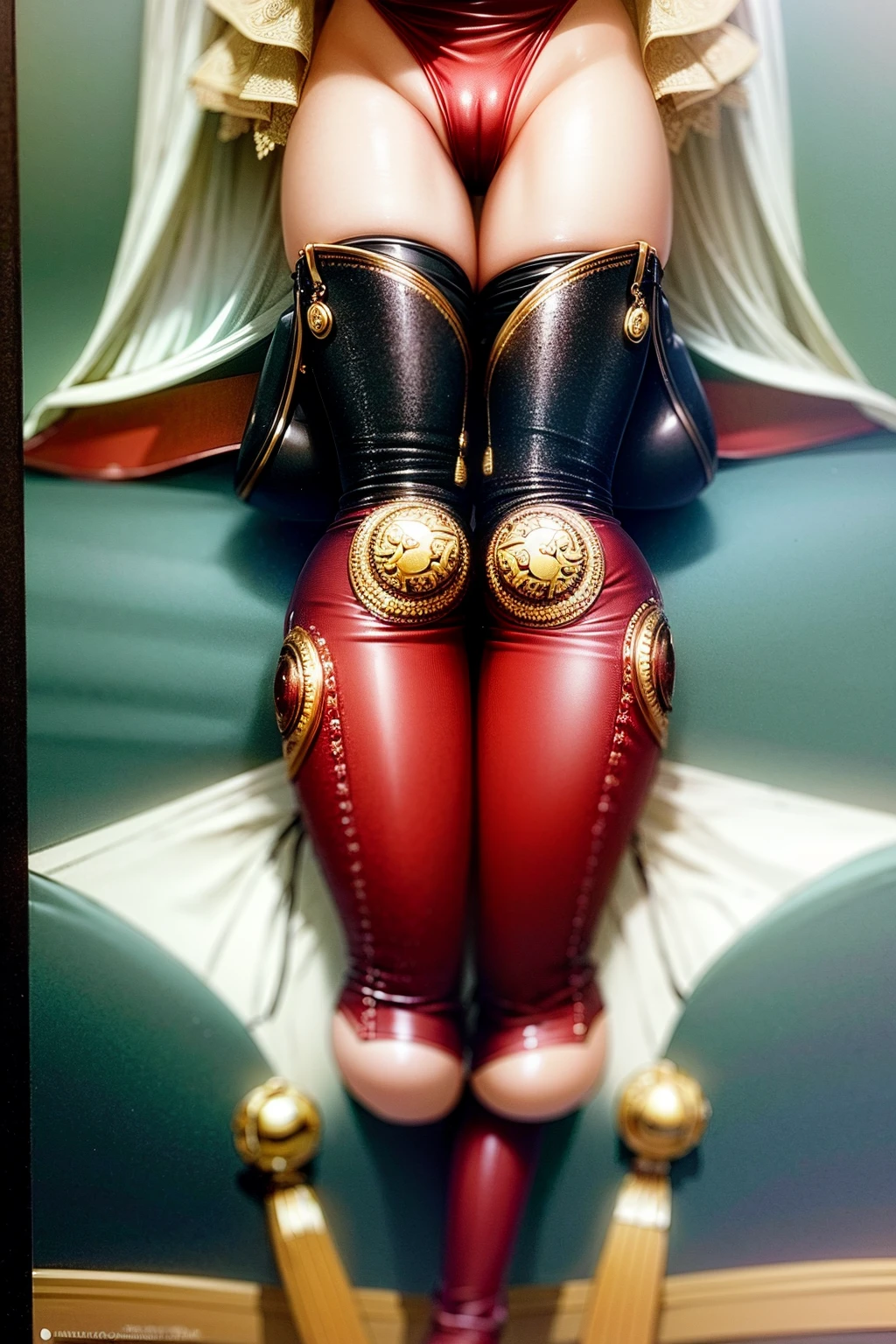 nsfw、(masterpiece, Highest quality, Super detailed:1.3), Perfect composition, 4K, (Very detailed, Super detailed), Patent leather leotard、Long gloves、Knee-high boots, High resolution, 8k Texture, Attention to detail, Very detailed肌の質感, Magnificent details, High Sharpness, One girl, (Fine grain:1.3), (25-year-old woman:1.3),(Camera angle looking up from below)、A smile looking down on the viewer、Squat down and spread your legs、Crotch Emphasis