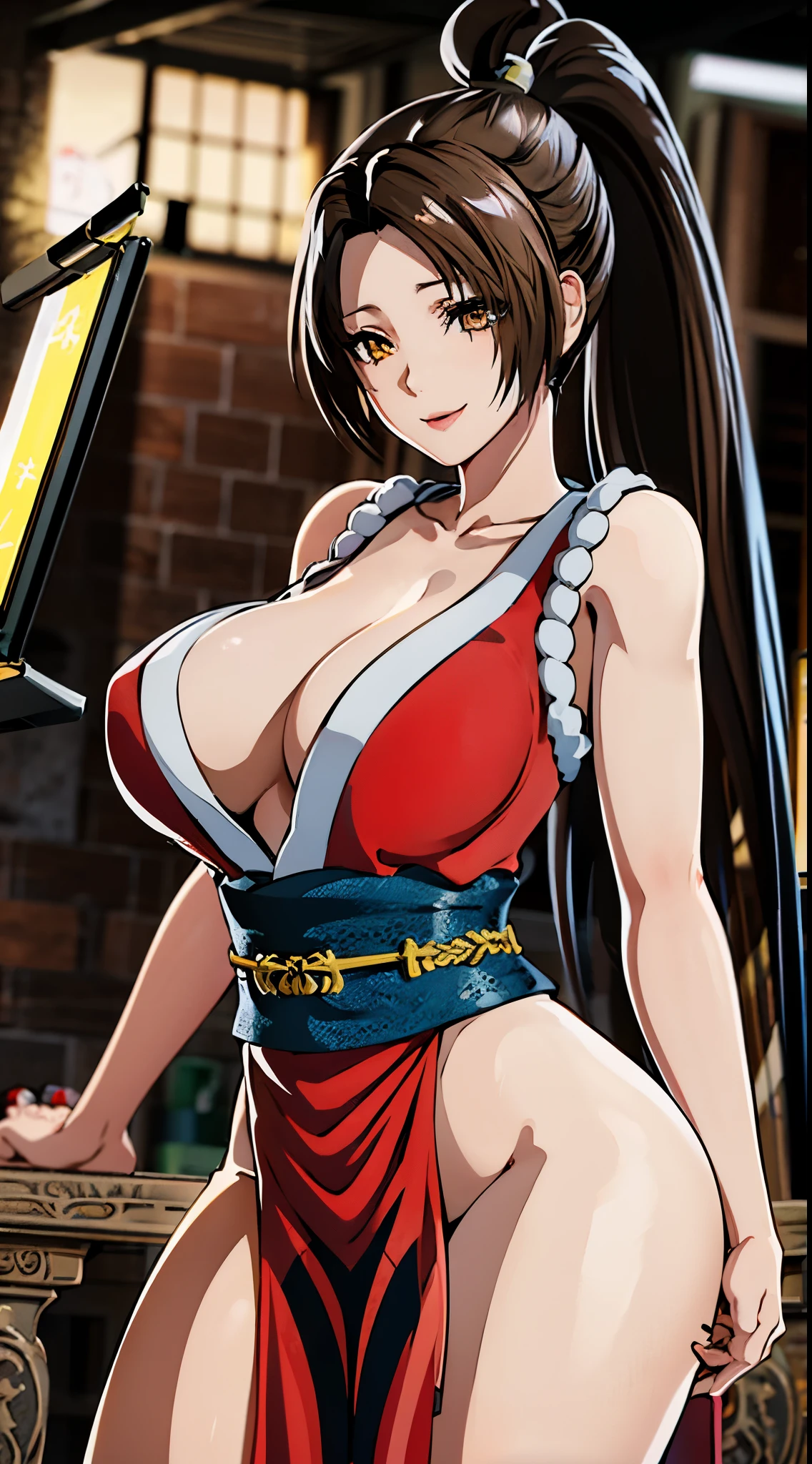 ((High Kick:1.4))、((attack posture:1.4))、((8K)), ((32k)), ((Highest quality)), ((masterpiece)), ((超High resolution)), ((Tmasterpiece)), (((head shot:1.6)))、((8K)), ((32k)), ((Highest quality)), ((masterpiece)), ((超High resolution)), Fine skin、女性1 person、Pink sexy dress、((Mai Shiranui:1.2)), Expose your shoulders、魅惑的なsmile、Brown Hair, Brown eyes, Long and high ponytail, hair band, 1 person、Age 25, Japanese Mature, beautiful指, beautiful長い脚, beautiful体, beautiful鼻, beautifulキャラクターデザイン, Perfect Eyes, Perfect Face, jewelry, See through, smile、hair ornaments, king of fighters,((A large handheld fan:1.6))、
(Tabletop, Highest qualityの, Highest quality, beautifully、beautiful: 1.2), Very detailed, More detailed,適切な体のProfessionalポーション,Tabletop,Ultra-high quality output images,High resolution,Intricate details,Very delicate and beautiful hair,Realistic photos,dream-like,Professionalの照明,Realistic Shadows,Focus Only,
(Big Breasts:1.2,) , フローティングスカートFine skinの質感, High quality fabric, High quality metallic texture、((Beautiful and dense face))、RAW Photos、Professional, Ultra-fine painting, ((alone)), beautiful胸、Highest quality, Very detailed, Very detailed詳細, Finer details, so beautiful,(Five Fingers, Four fingers and thumb),Concept Art, Anime fantasy artwork, Detailed fantasy art,8KHigh resolution, Detailed Art, 8 Slim legs, Defined, Defined fingers