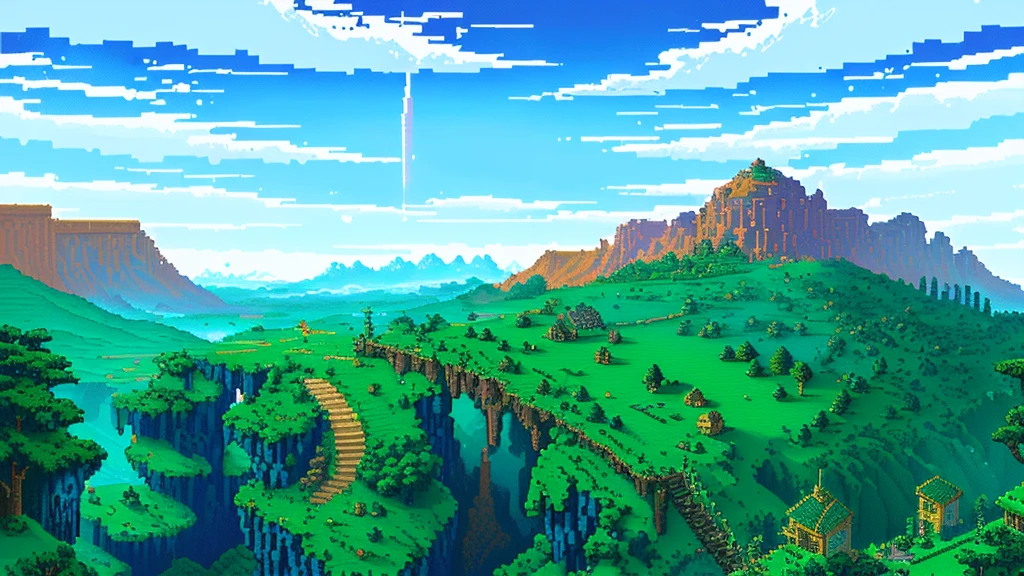 Background world Fantasy Pixel Art, Pixel Art, Retro Gaming, Ink Art, adventure