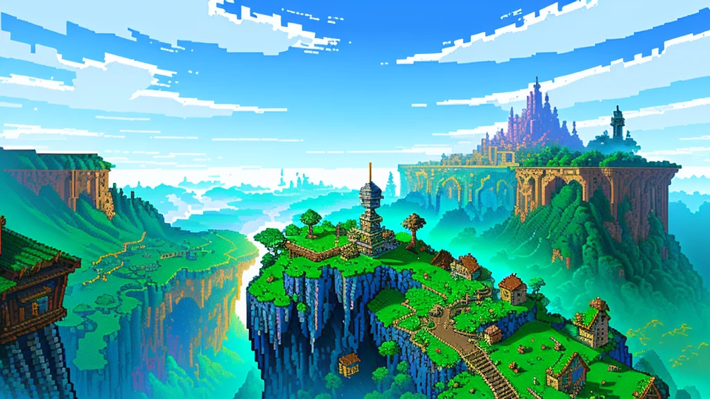 Background world Fantasy Pixel Art, Pixel Art, Retro Gaming, Ink Art, adventure