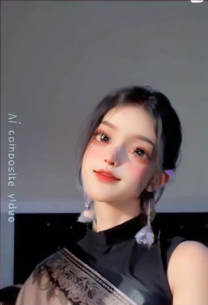 ((best quality)), ((masterpiece)), (detailed), 1girl,purple hair, wear a red shirt,collar, long sleeve, upper body, tie, red berret, black writing on the shirt, smile,lilac eyes