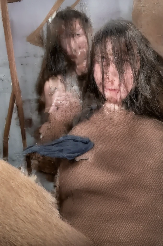 a beat and bruised cute faced teen witha tight little pussy leaking cum