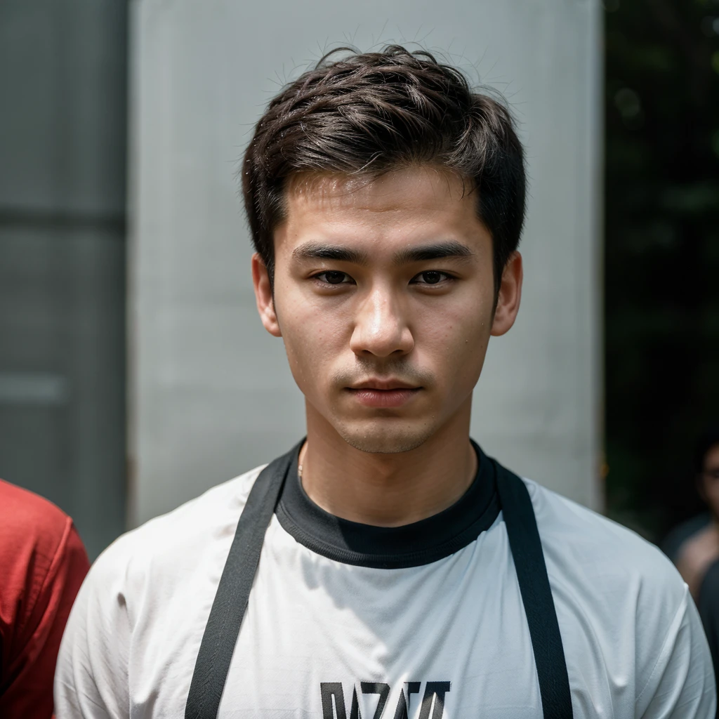 Medium-sized display, Medium shot, Written border depth, Upper Body, angle, masterpiece, angle, (RAW photos, best quality), best quality, Very detailed, CG, 8k wallpaper, Young male protagonist,Chinese youth,30 years old,male,Solitary, Look directly at the audience, front