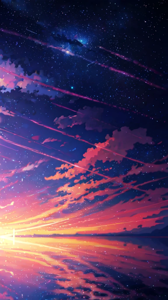 anime - style scene of a beautiful sky with a star and a planet, cosmic skies. by makoto shinkai, anime art wallpaper 4k, anime art wallpaper 4 k, anime art wallpaper 8 k, anime wallpaper 4k, anime wallpaper 4 k, 4k anime wallpaper, anime sky, amazing wallpaper, anime background, heaven planet in background, anime background art