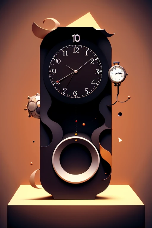 Minimalistic Surrealism: A Lone Clock Ticking in the Void
In the expanse of a boundless, featureless void, a singular object stands out – a minimalistic clock, its hands in a perpetual dance of time. Its hands, sharp and unyielding, point not to hours, minutes or seconds, but to concepts blurred by the surrealist nature of this scene. The numbers on its face are absent, yet the clock ticks, the sound echoing ominously in the void. A sense of urgency permeates the scene, yet it is unclear what one is racing against, for the void offers no tangible goals or destinations. This minimalistic