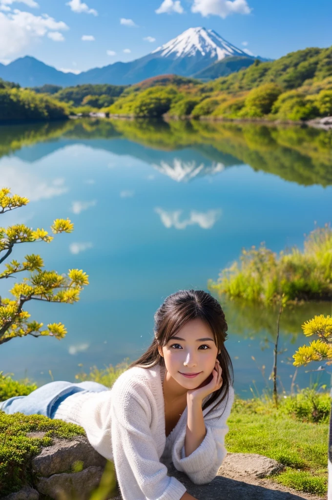 ((Highest quality)), ((masterpiece)), (detailed),Perfect Face,Japanese,landscape,Beauty,cute