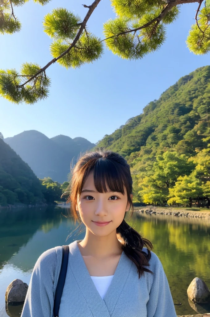 ((Highest quality)), ((masterpiece)), (detailed),Perfect Face,Japanese,landscape,Beauty,cute