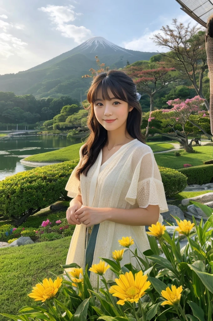 ((Highest quality)), ((masterpiece)), (detailed),Perfect Face,Japanese,landscape,Beauty,cute