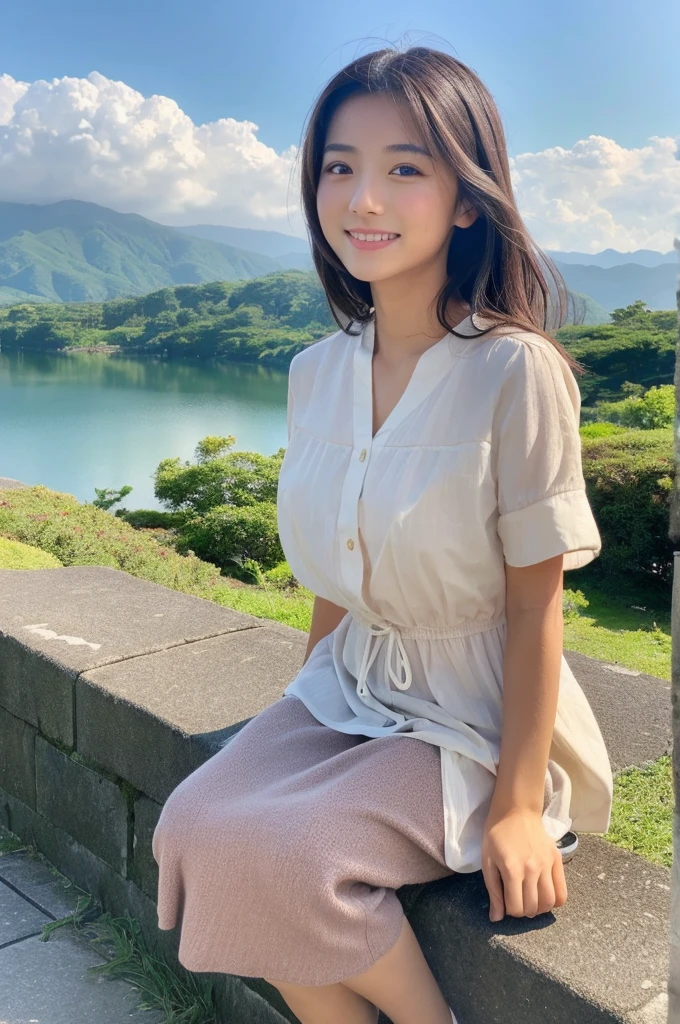 ((Highest quality)), ((masterpiece)), (detailed),Perfect Face,Japanese,landscape,Beauty,cute