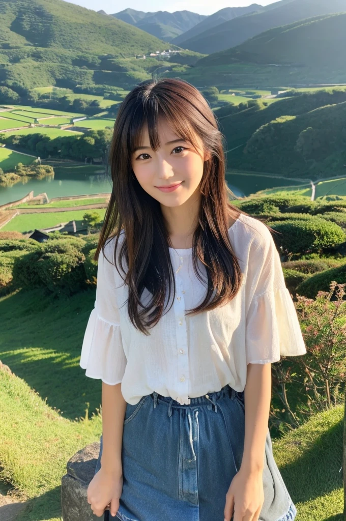((Highest quality)), ((masterpiece)), (detailed),Perfect Face,Japanese,landscape,Beauty,cute