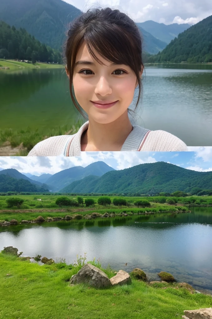 ((Highest quality)), ((masterpiece)), (detailed),Perfect Face,Japanese,landscape,Beauty,cute