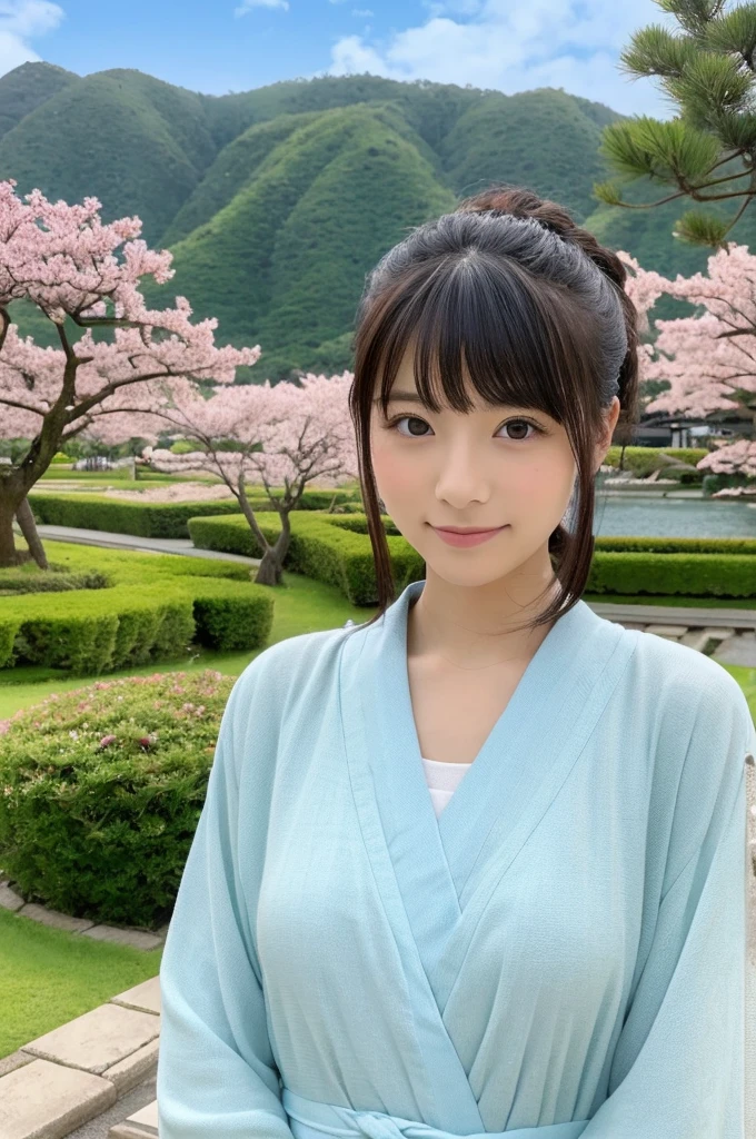 ((Highest quality)), ((masterpiece)), (detailed),Perfect Face,Japanese,landscape,Beauty,cute