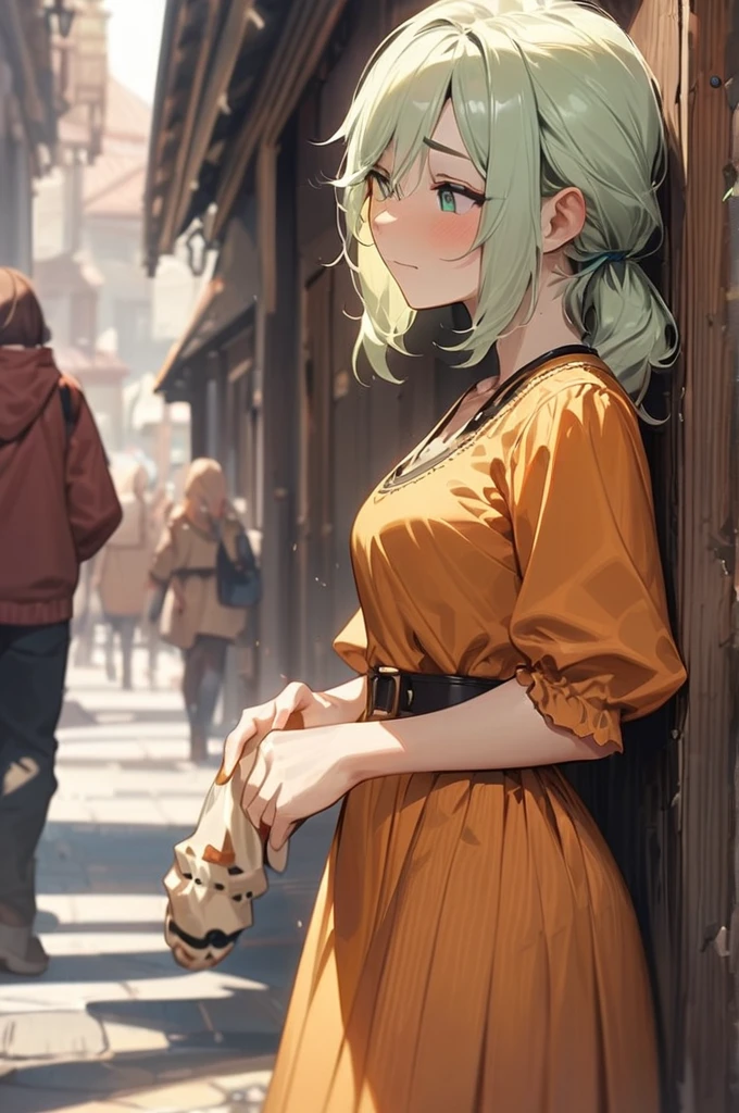 ((Best quality)), ((masterpiece)), (detailed), Ciri masturbates in public
