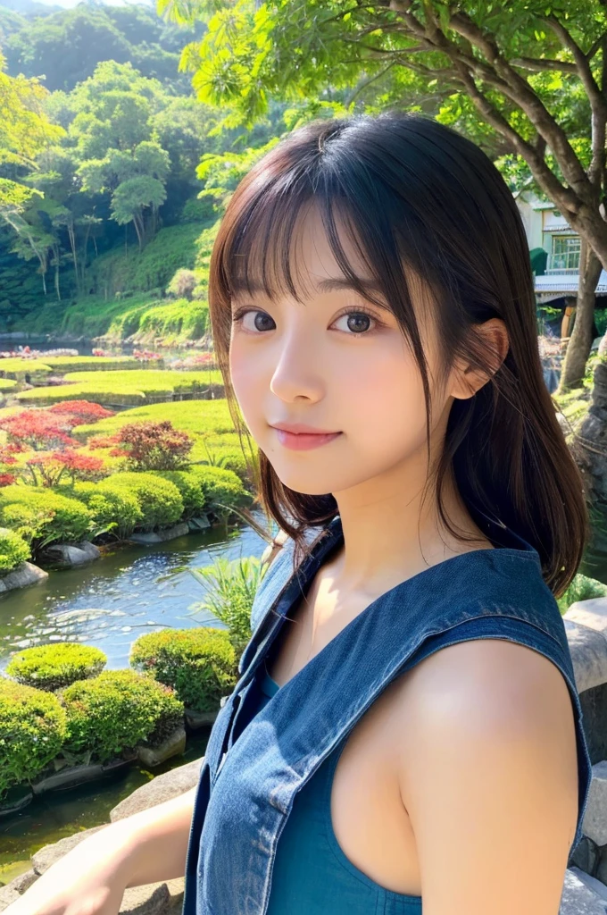 ((Highest quality)), ((masterpiece)), (detailed),Perfect Face,Japanese,landscape,Beauty,cute,Upper Body