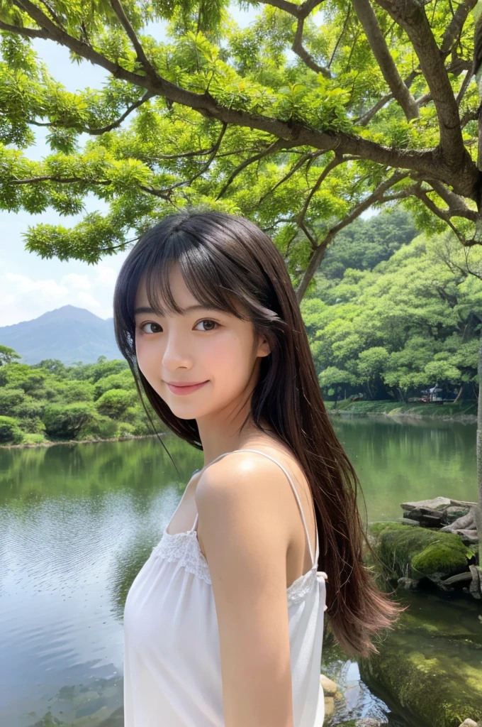 ((Highest quality)), ((masterpiece)), (detailed),Perfect Face,Japanese,landscape,Beauty,cute,Upper Body