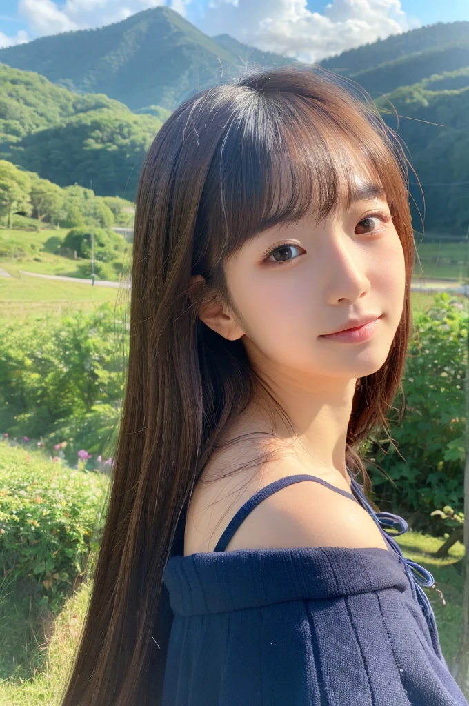 ((Highest quality)), ((masterpiece)), (detailed),Perfect Face,Japanese,landscape,Beauty,cute,Upper Body