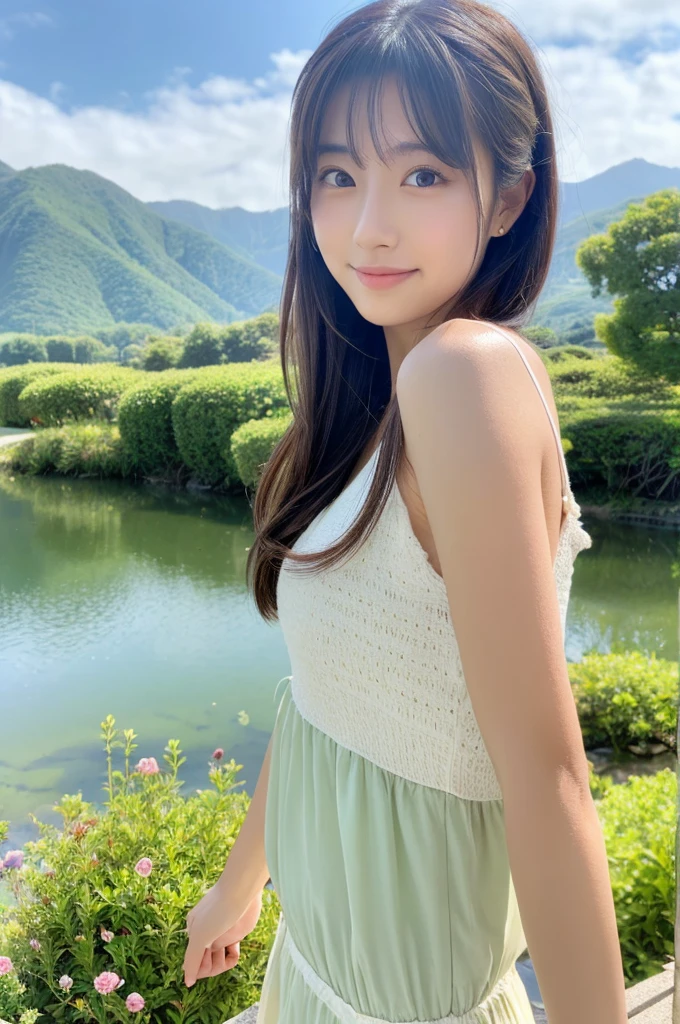 ((Highest quality)), ((masterpiece)), (detailed),Perfect Face,Japanese,landscape,Beauty,cute,Upper Body