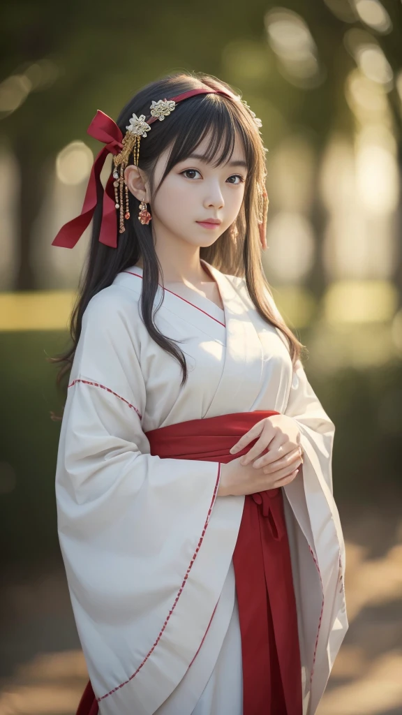 Shrine maiden in simple costume (8K,RAW Photos,Highest quality,High resolution:1.1),
(Highest quality,8K,32k,masterpiece,uhd:1.2),
(Highest quality, masterpiece, Ultra fine, 超High resolution, Realistic, Raw photo, Nonsense, Absolute Resolution),
Highest quality, 超High resolution, (Realistic), masterpiece, symmetry, Highly detailed RAW color photos, Professional close-up photo,
8K解像度,RAW Photos,Highest quality,masterpiece:1.2,Realistic,Photorealistic:1.4,極めて詳細な8K壁紙,Sharp focus,Depth of written boundary,Background Blur(bokeh),Cinematic Lighting,Soft Light,