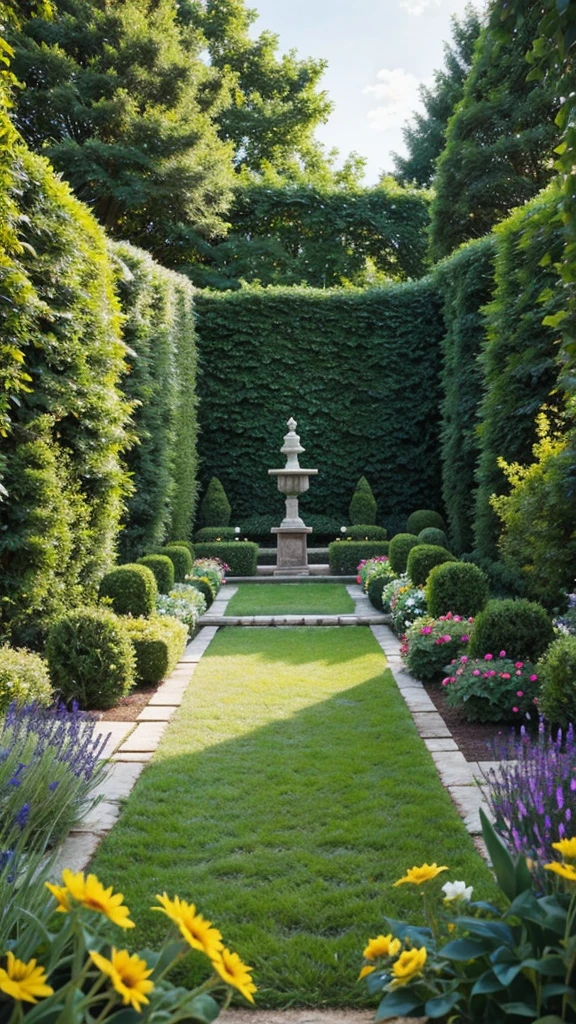 Decorated garden