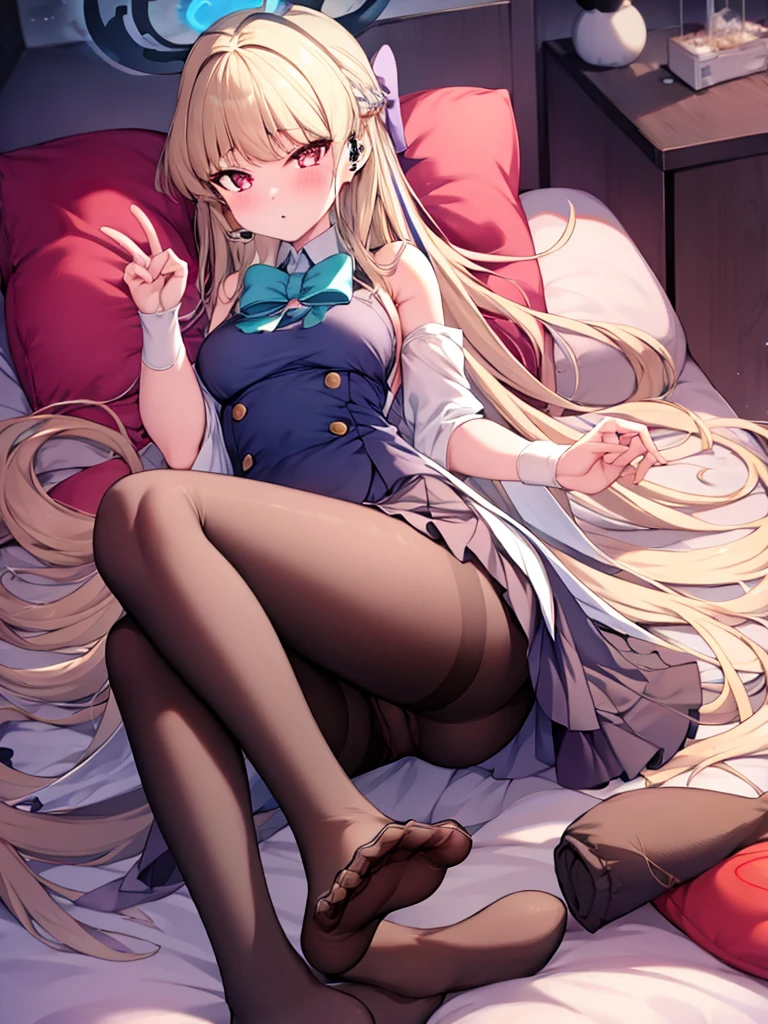 1 Girl, Pantyhose, No_shoe, foot, 白色of_Pantyhose, 独自of, 蓝色of_Eye, shoe底, lexistg_hair, Pillow, yes, skirt, of_hair, Ahog, foot趾, lie, leg, exist下面wear, Watching_Back, Underwear, exist_Stomach, Watching_exist_Viewer, 蓝色of_skirt, 白色of_Underwear, from_exist后面, _exist下面_Pantyhose, 大leg, leg带_Pantyhose, Bangs, bow, Ruffles, ribbexist, lexistg_sleeve, 满of_Body,