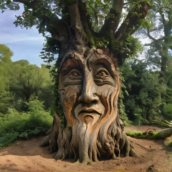 Tree with the face of a
