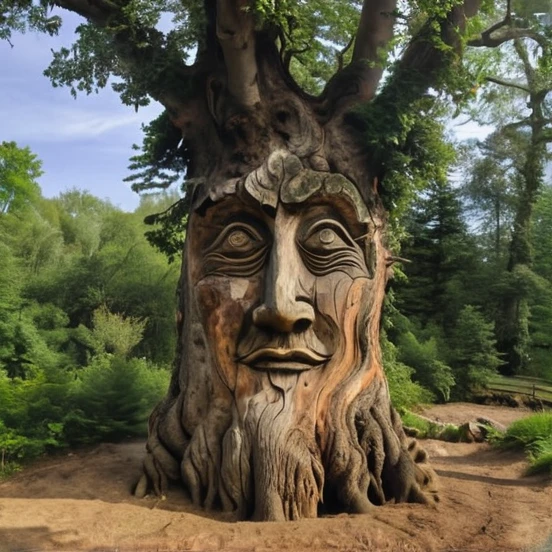 Tree with the face of a 